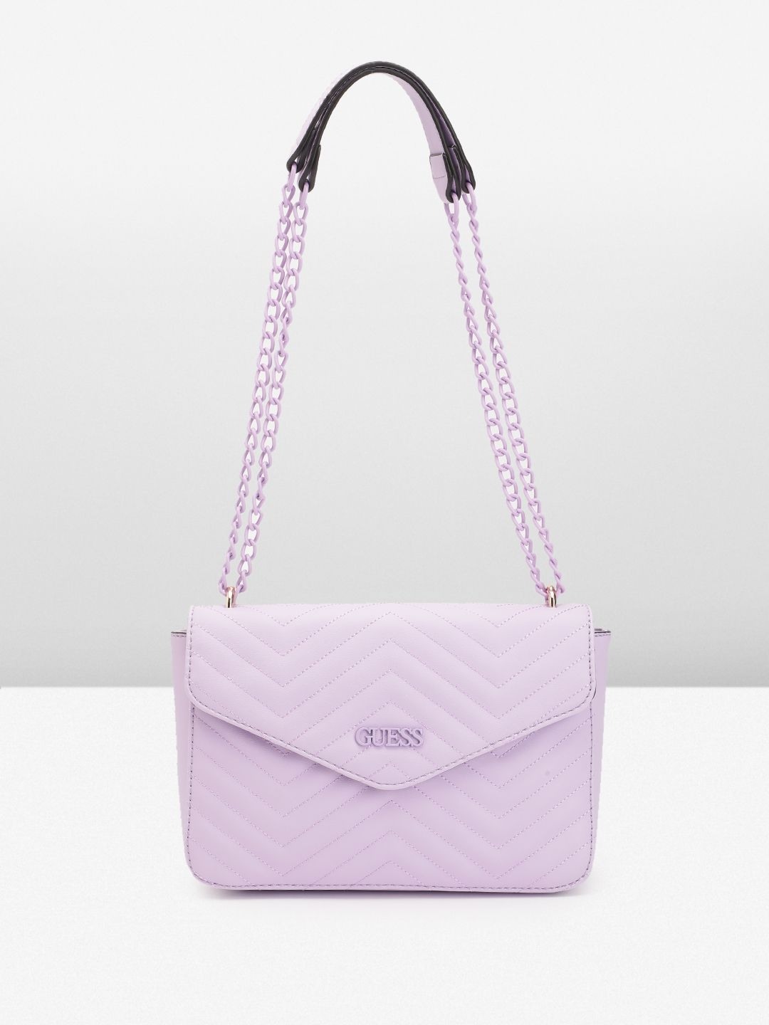 Guess Women Quilted Lilac Lockhart Crossbody