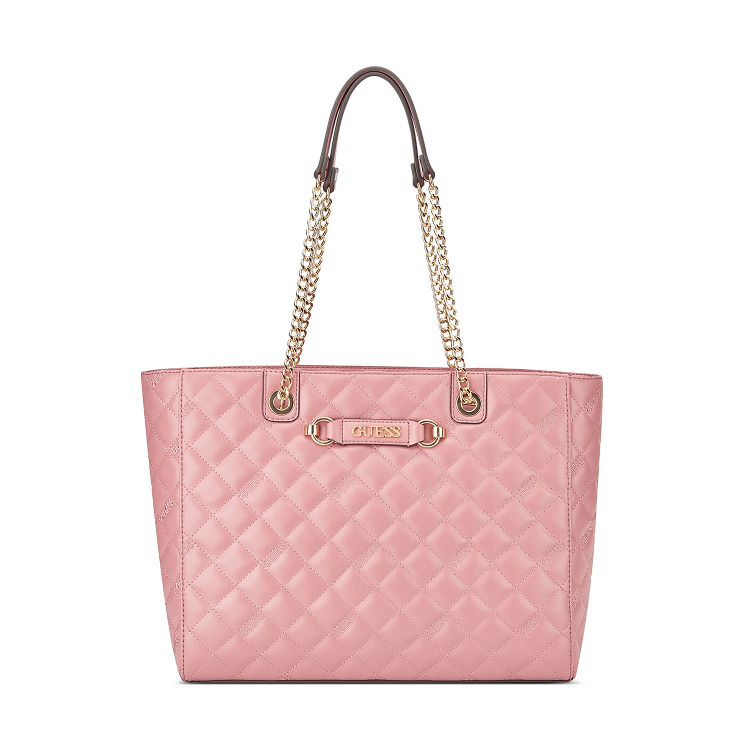 Guess Quilted Fiddlewood Tote