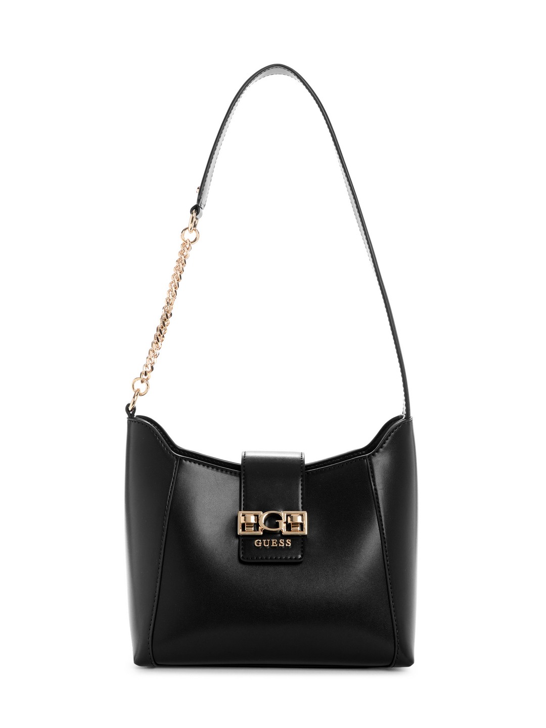 Black Solid Jane Hobo Bag