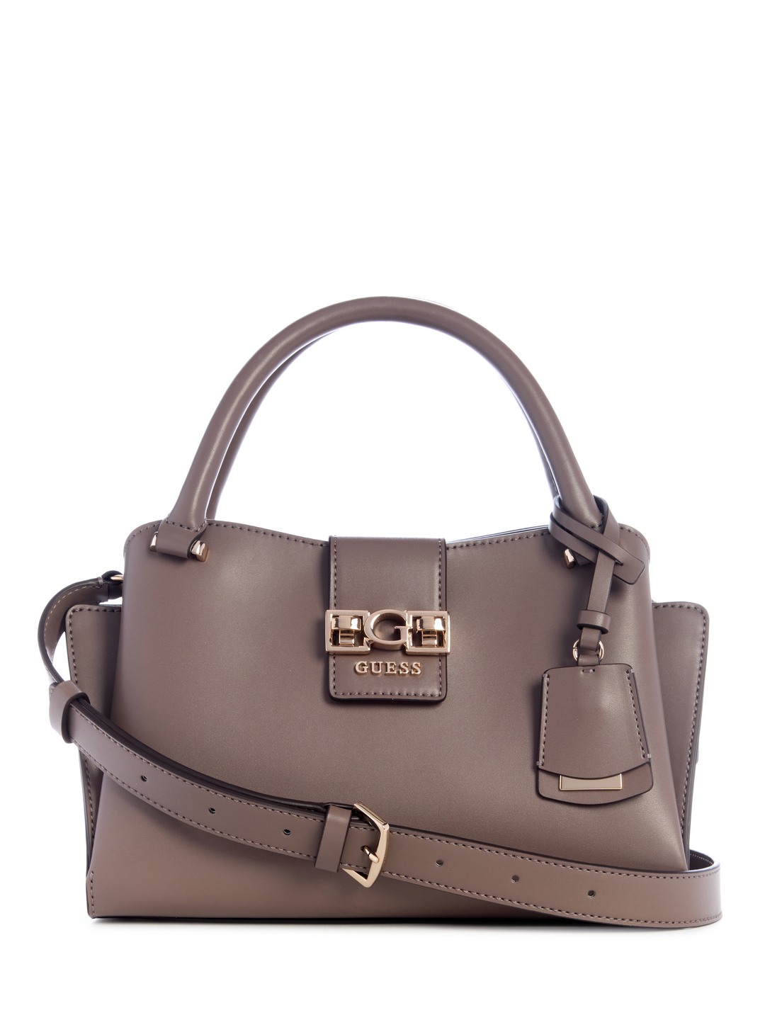 Dark Taupe Solid Jane Small Satchel Bag