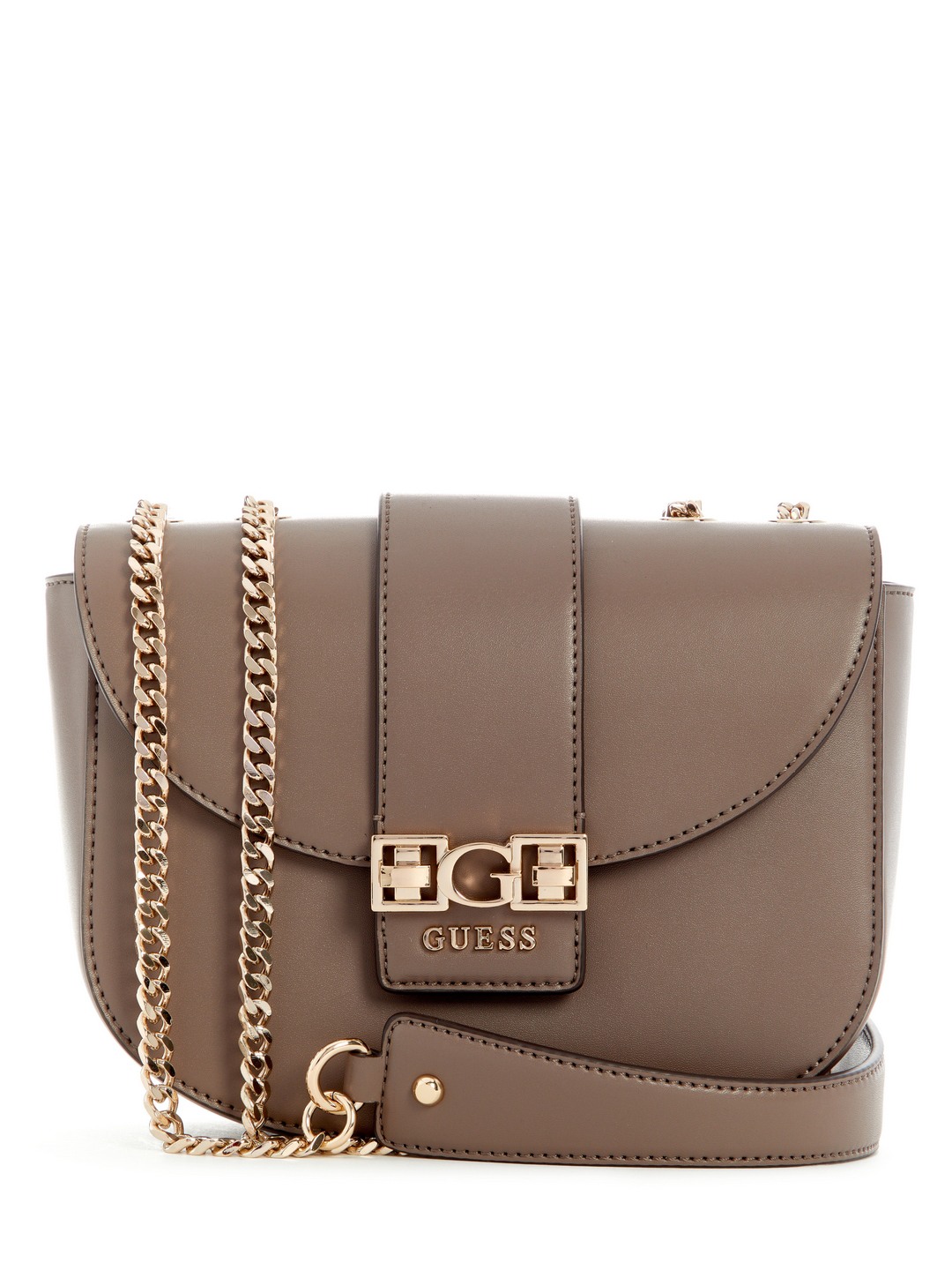 Dark Taupe Solid Jane Convertible Crossbody Bag
