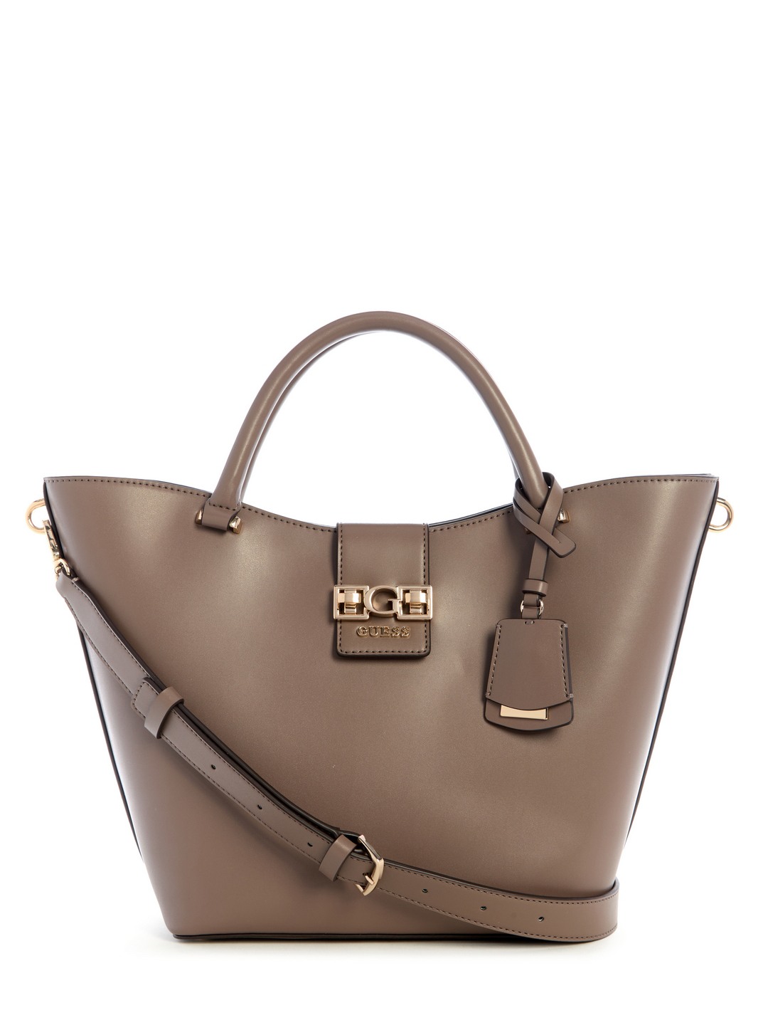 Dark Taupe Solid Jane Tote Bag