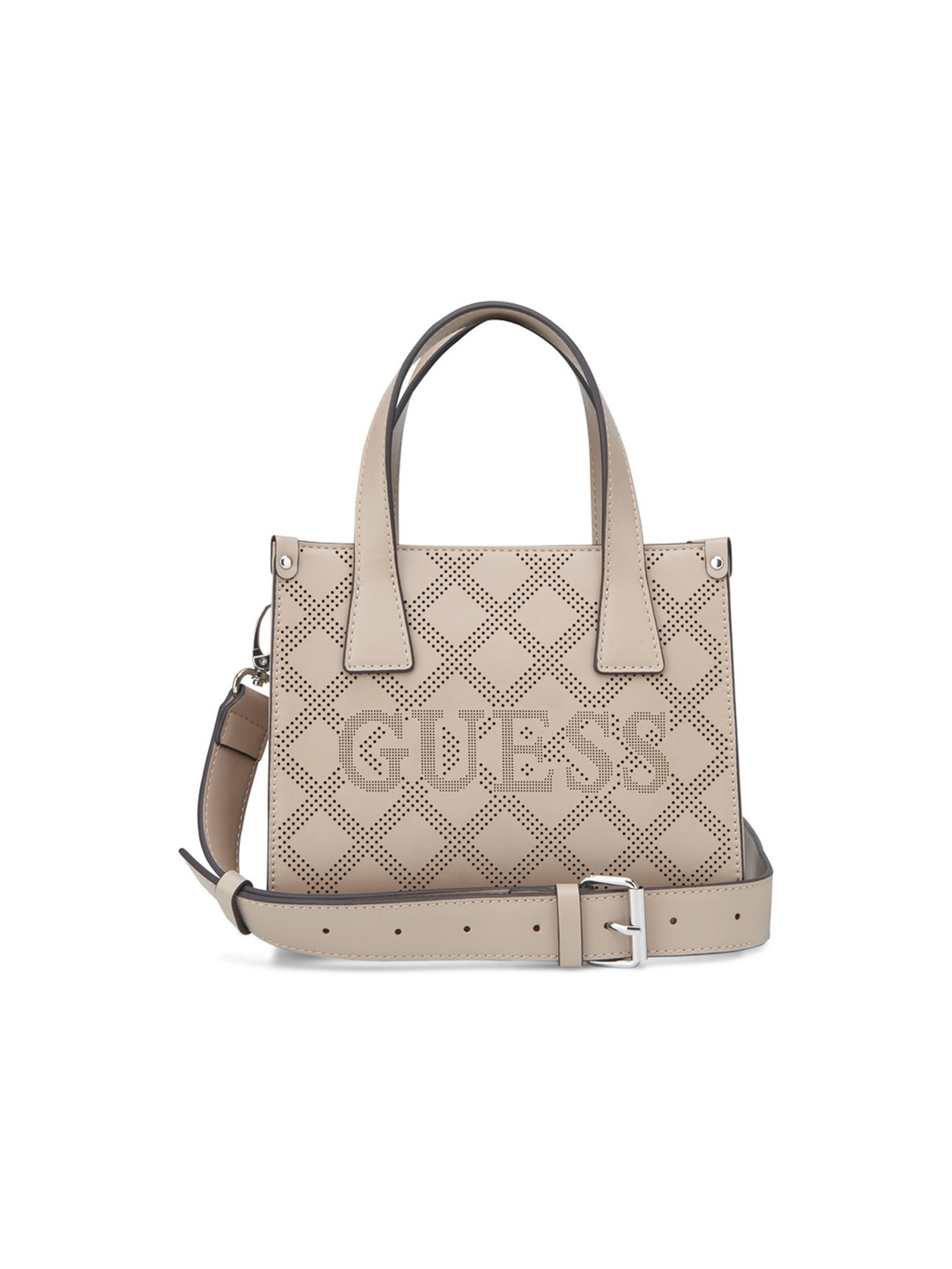 Taupe Textured Forber Mini Tote Bag