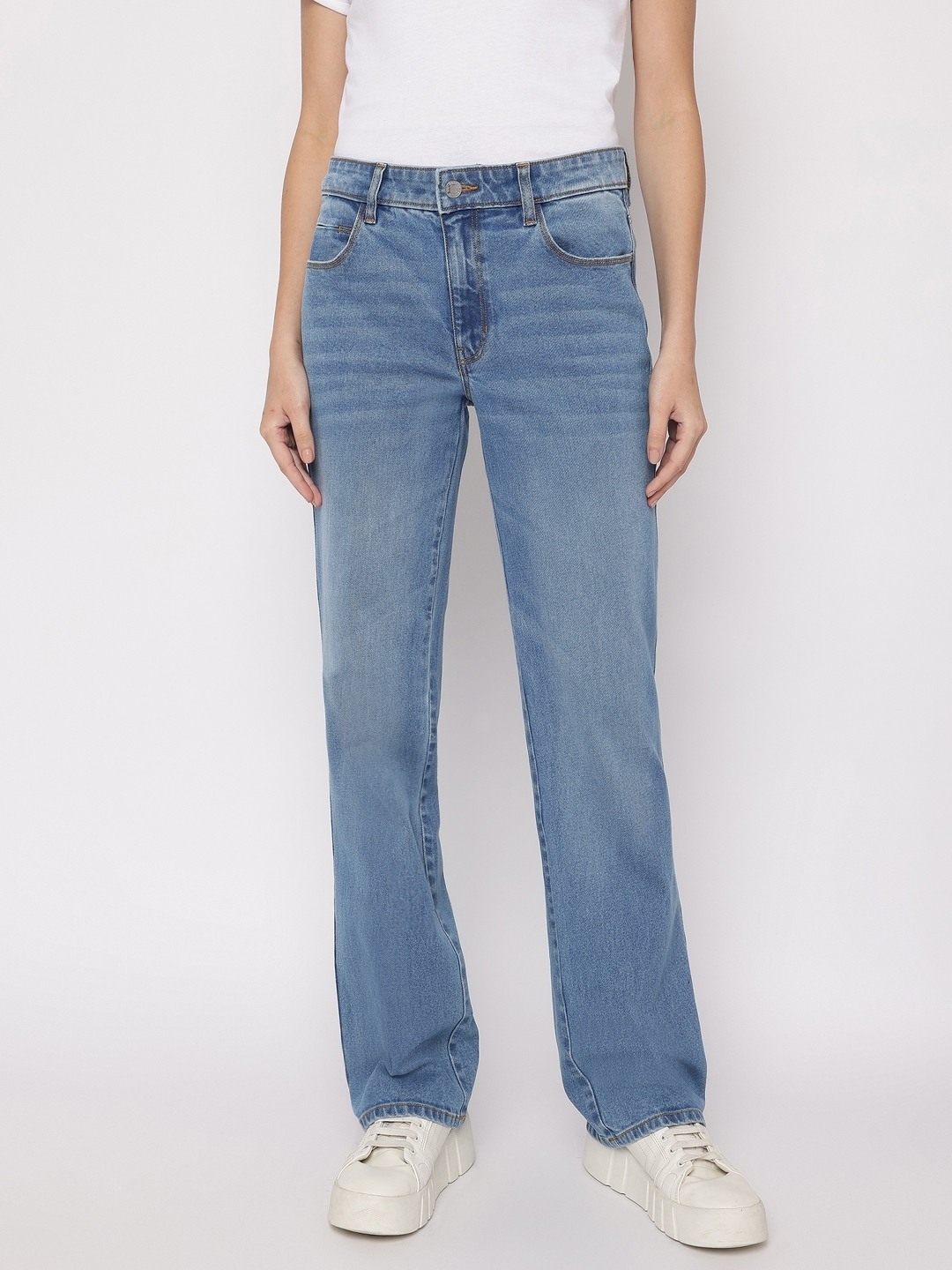 Loto Mid Solid High Rise Jeans