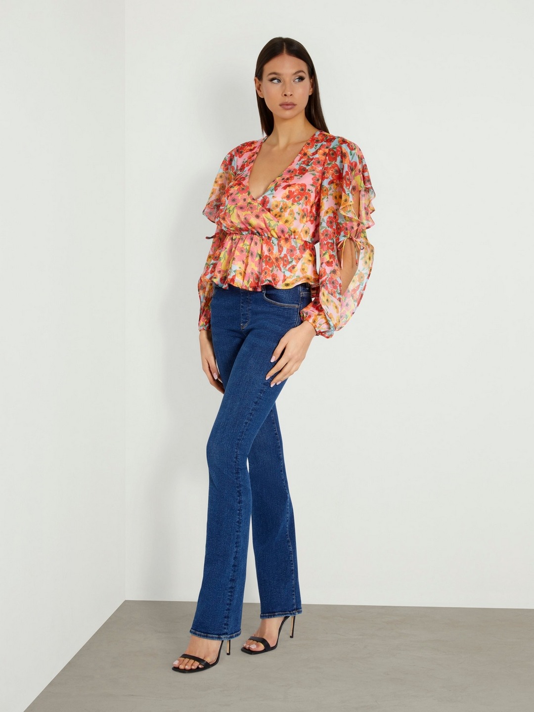 Saskika Polyester Floral Printed Top