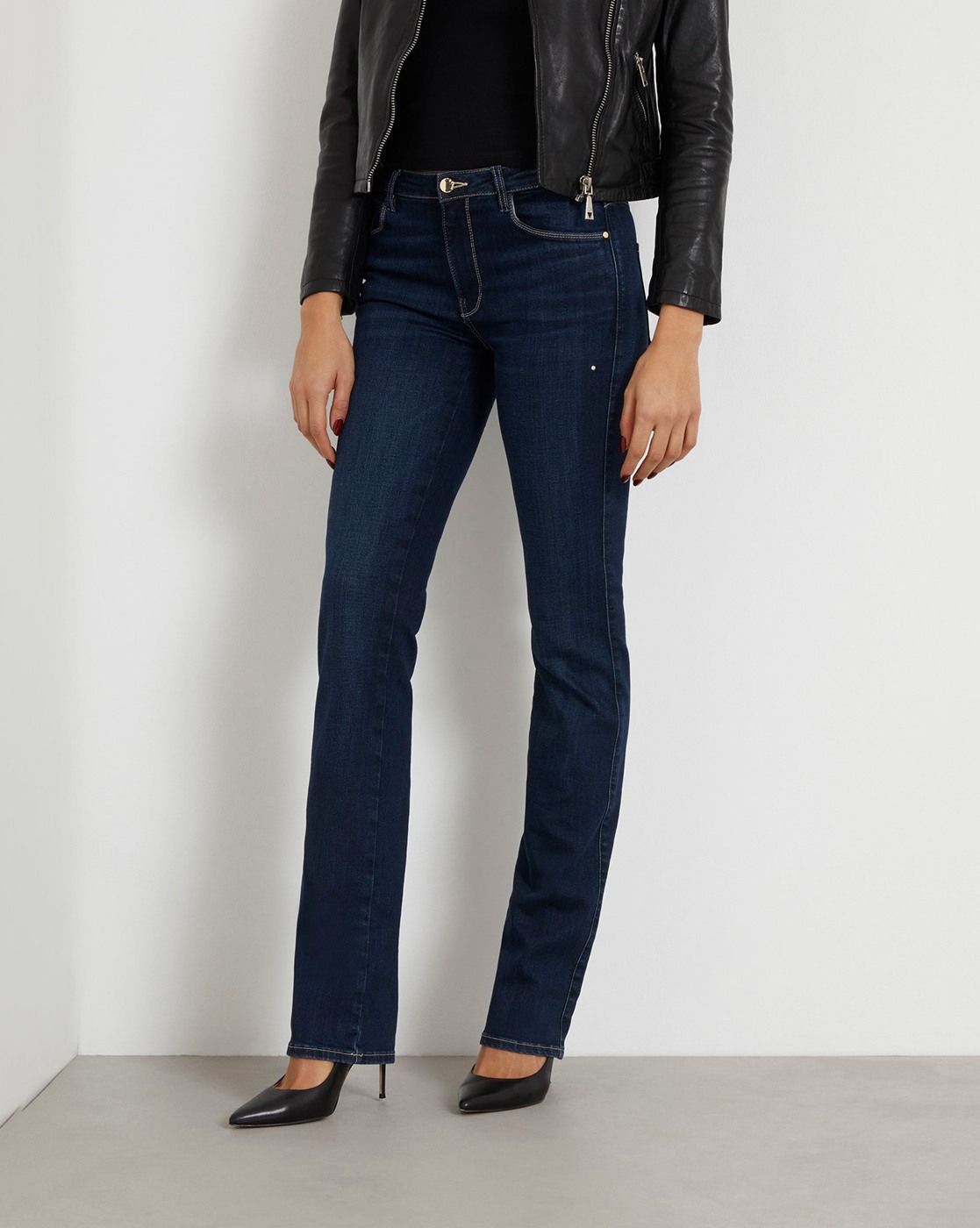 Women's Blue Cotton Solid Slim Fit Jeans