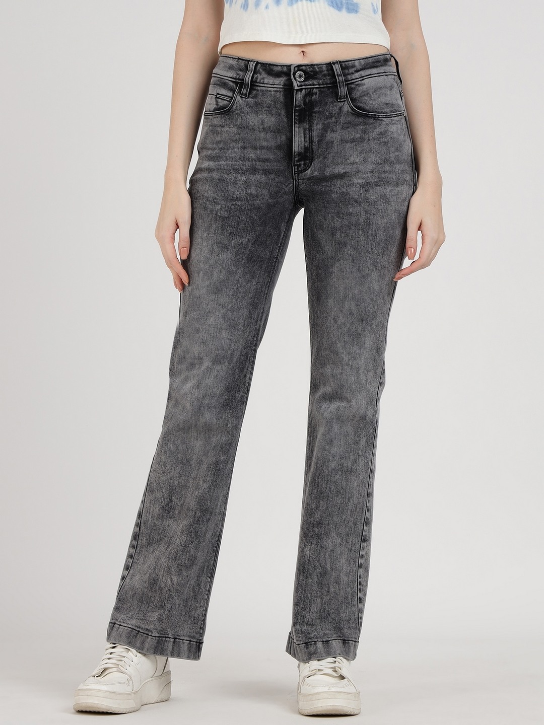 Tourmaline Light Solid High Rise Bootcut Pants