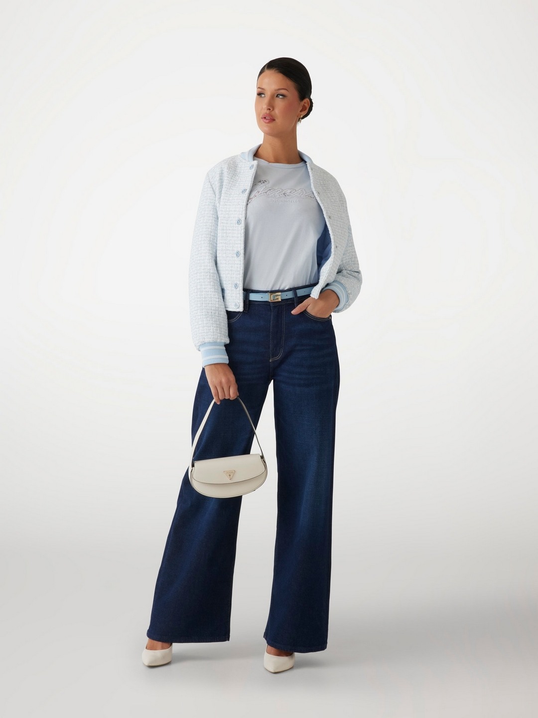 Script Logo Pure Cotton Embroidered T-Shirt