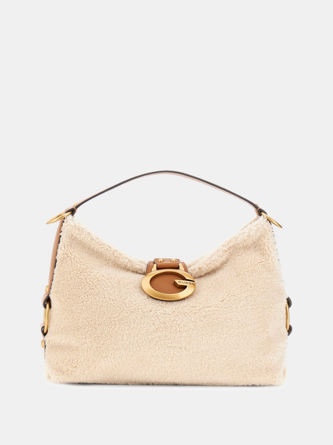 Beige Solid Camden Shoulder Bag