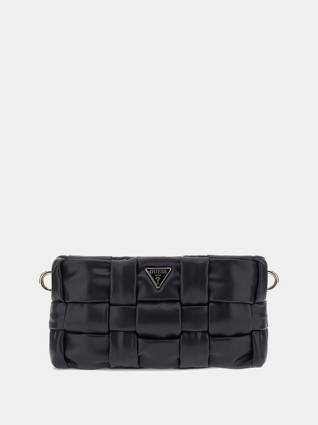 Black Textured Marion Mini Crossbody Bag