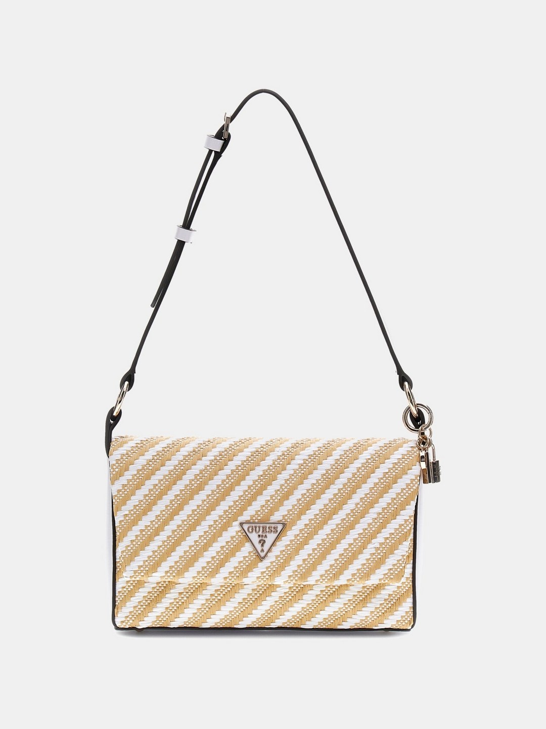 Guess Natural Self-Design Simona Flap Shoulder Bag