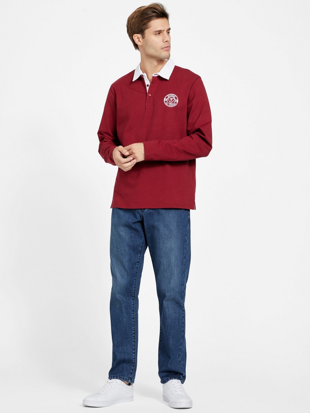 Pure Cotton Solid Polo T-Shirt