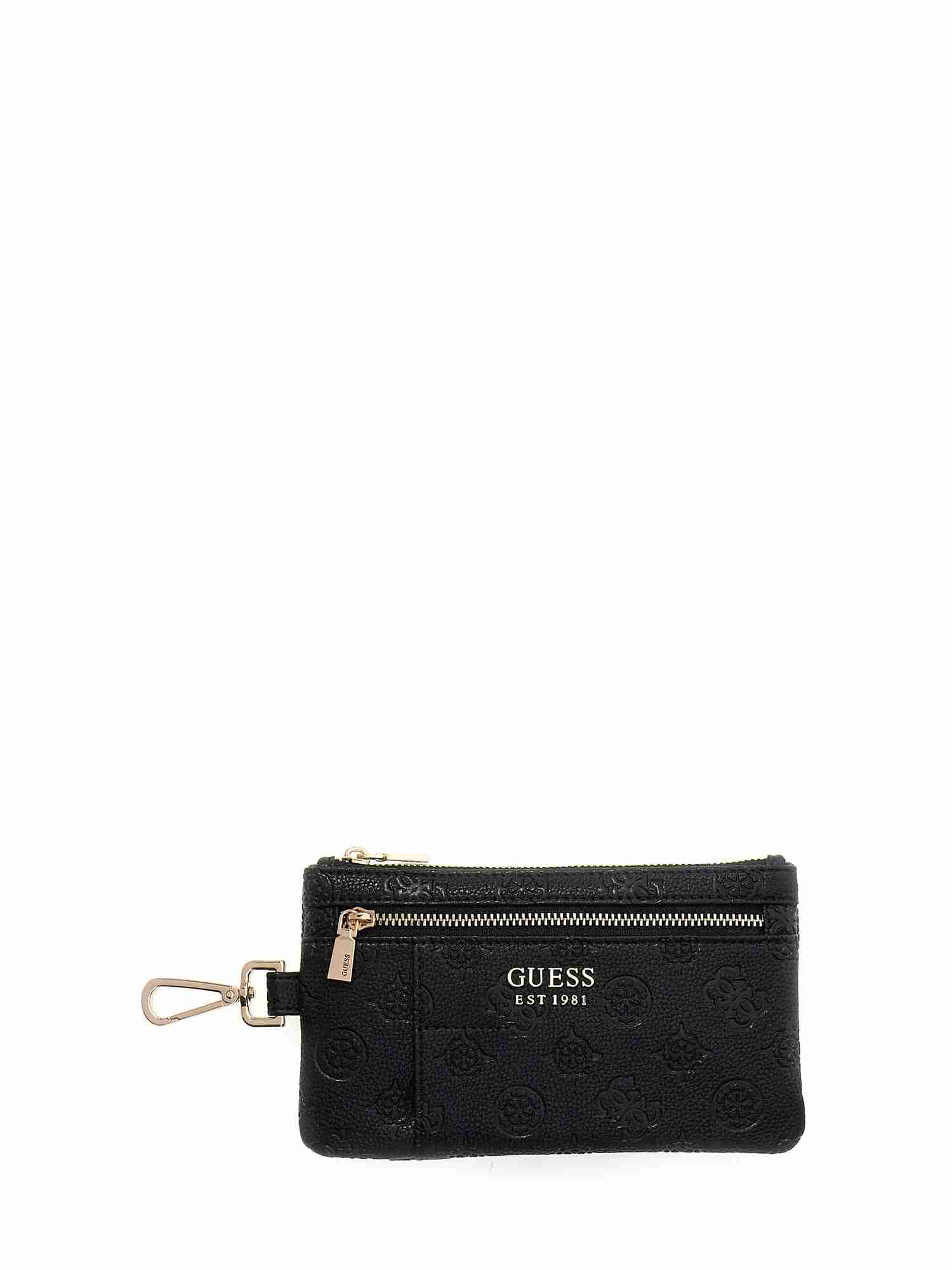 Guess Black  Pu Solid Women Wallet