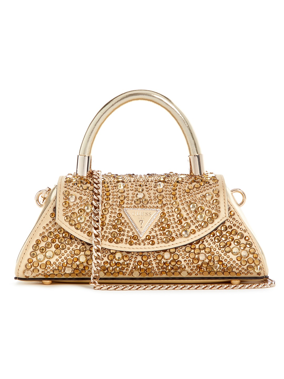 Gold Embellished Beauvoir Top Handle Satchel Bag