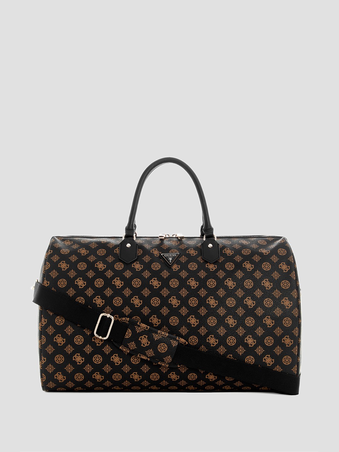 Brown Logo Printed Wilder Weekender Duffle Bag