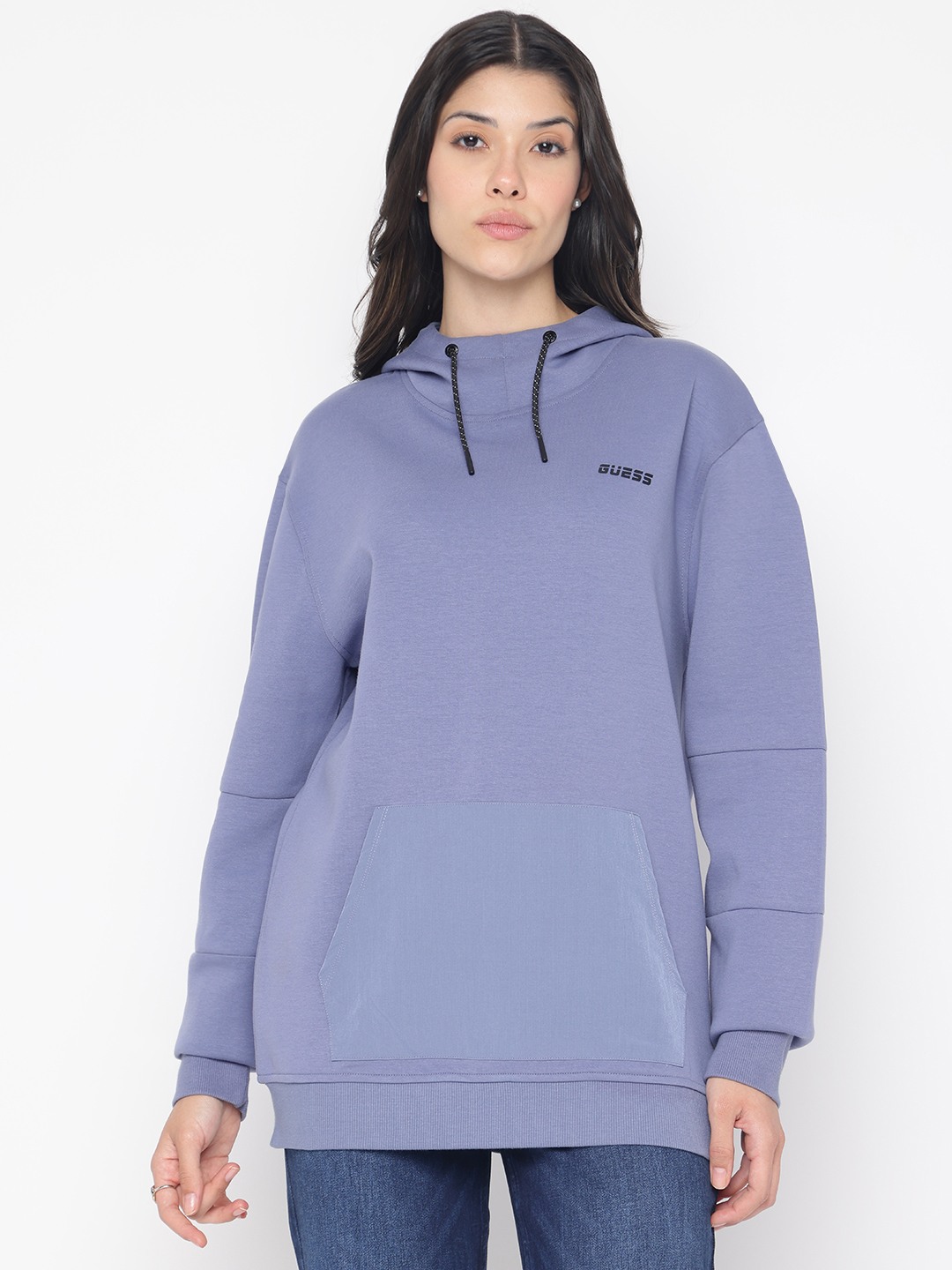 Grey Solid Full Sleeve Hood