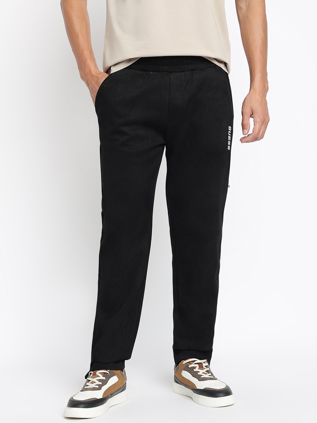 Daril Polyester Blend Straight Trackpants
