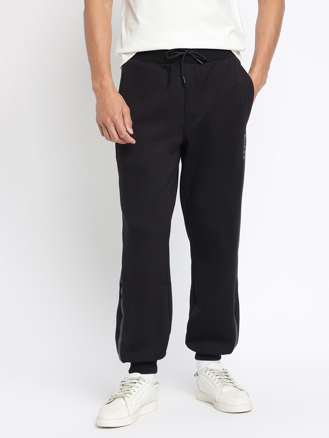 Falkor Polyester Blend Straight Mid Rise Joggers