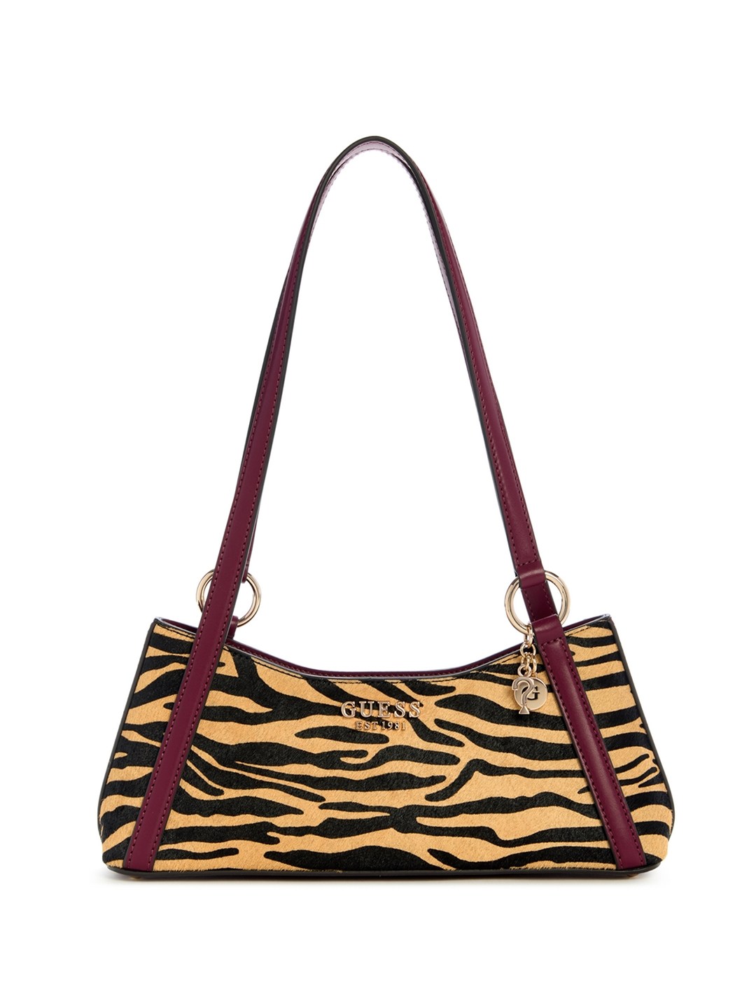 Brown Animal Print Domitilla Shoulder Bag