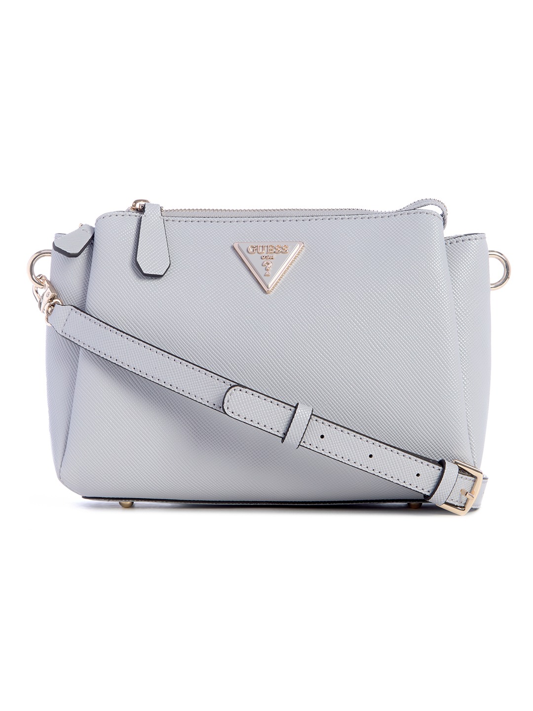 Lavender Grey Solid Noelle Crossbody Bag