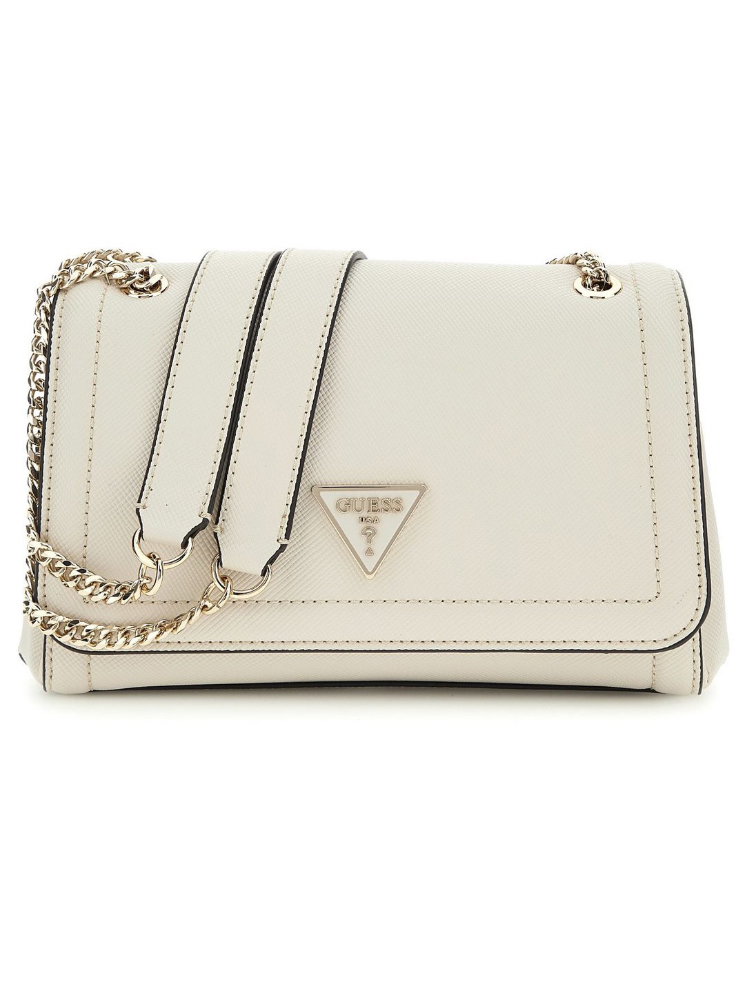 Bone Textured Noelle Convertible Xbody Flap Bag