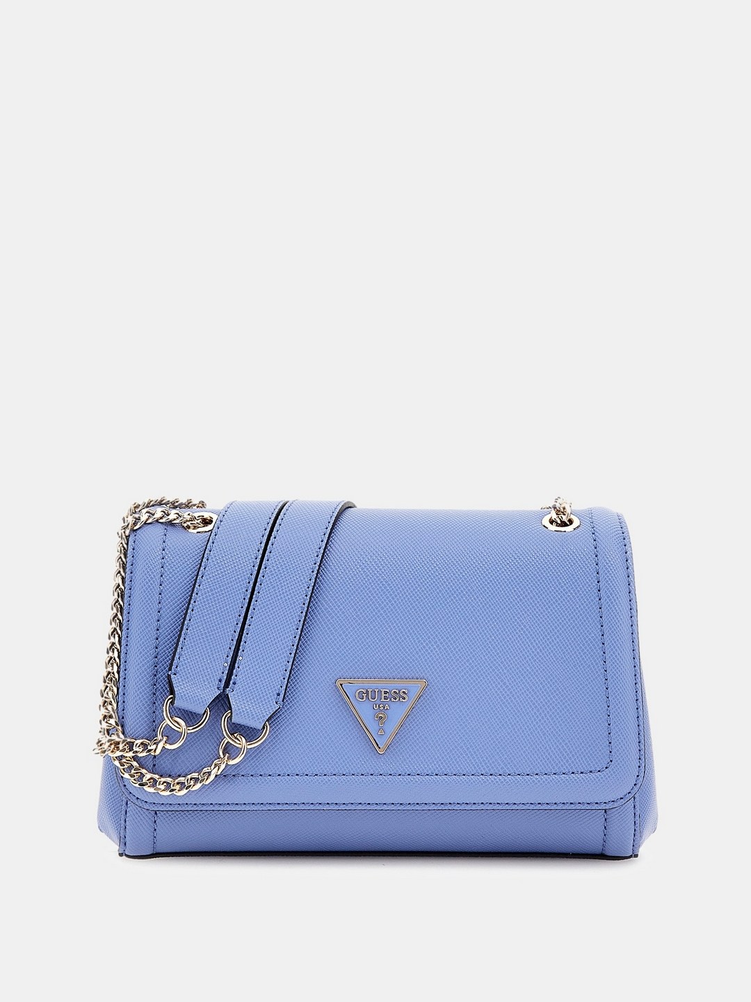 Guess Stormy Blue Solid Noelle Crossbody Bag