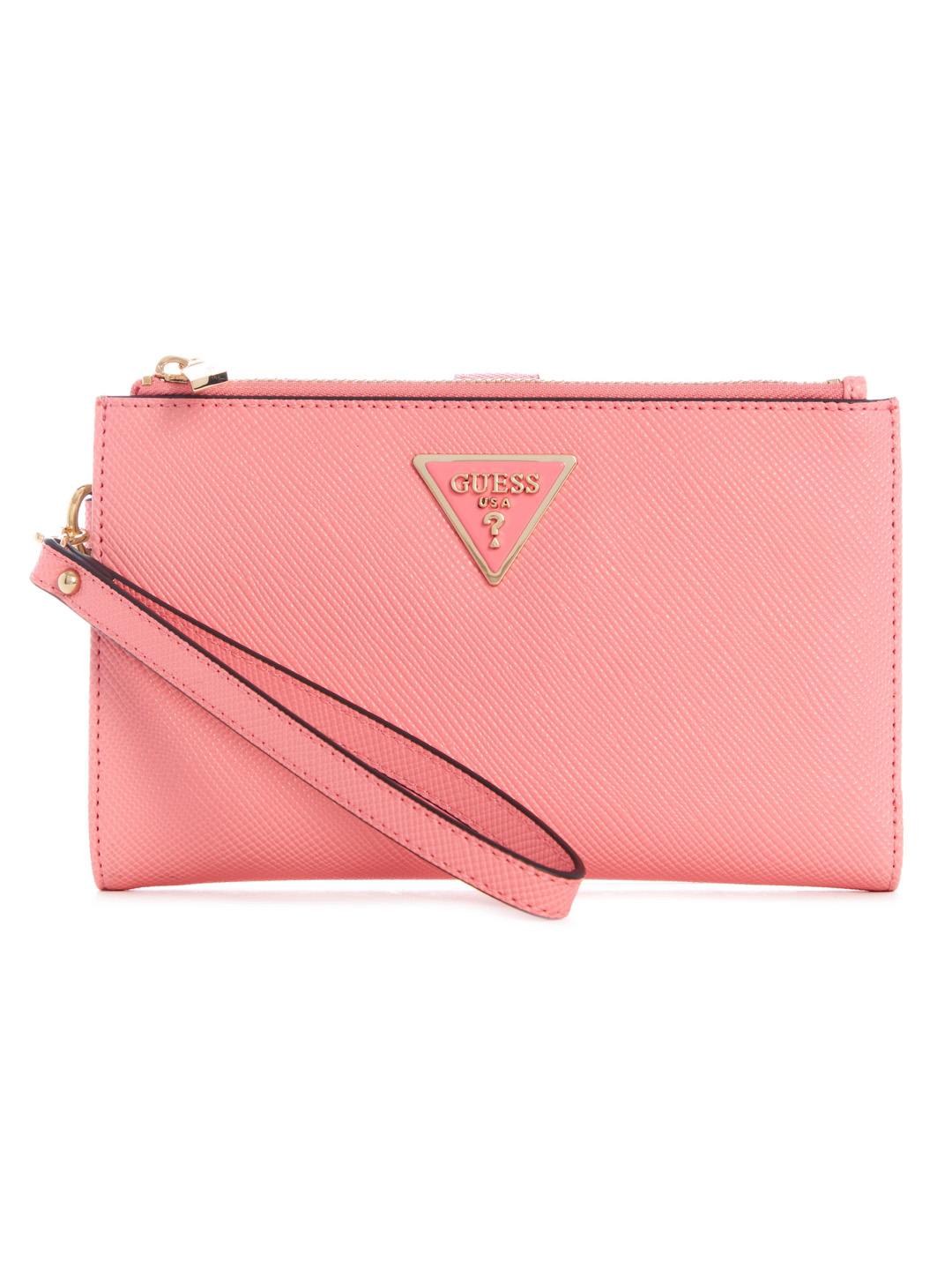 Guess Women Pink Textured Wallet