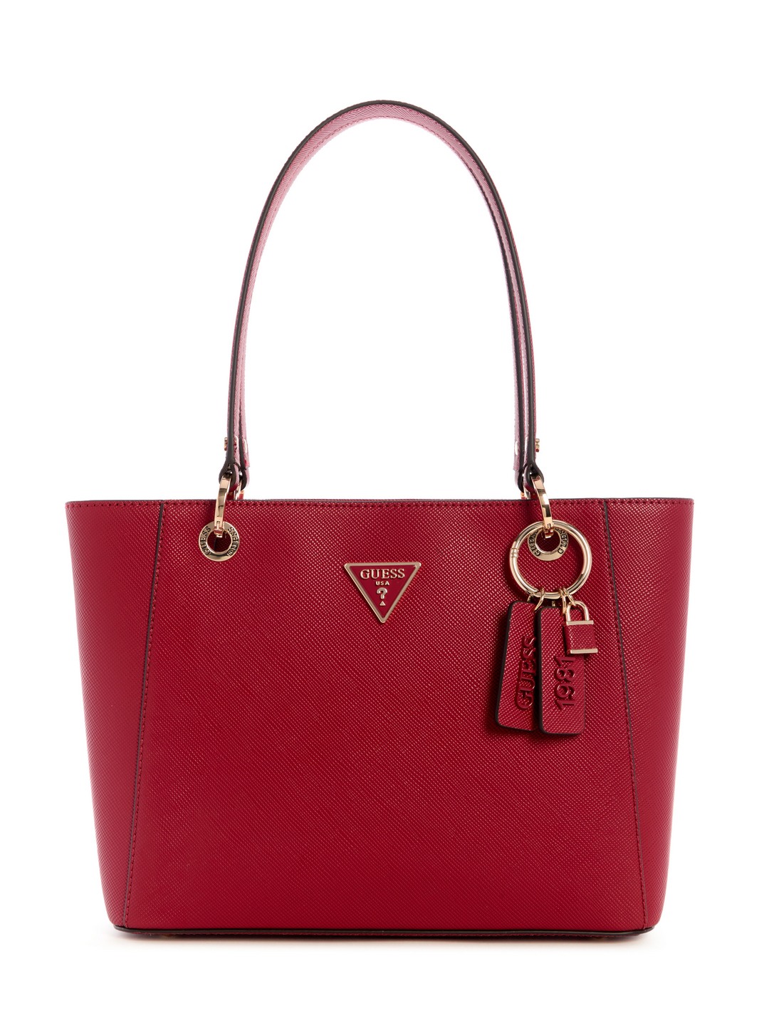 Garnet Textured Noelle Small Tote Bag