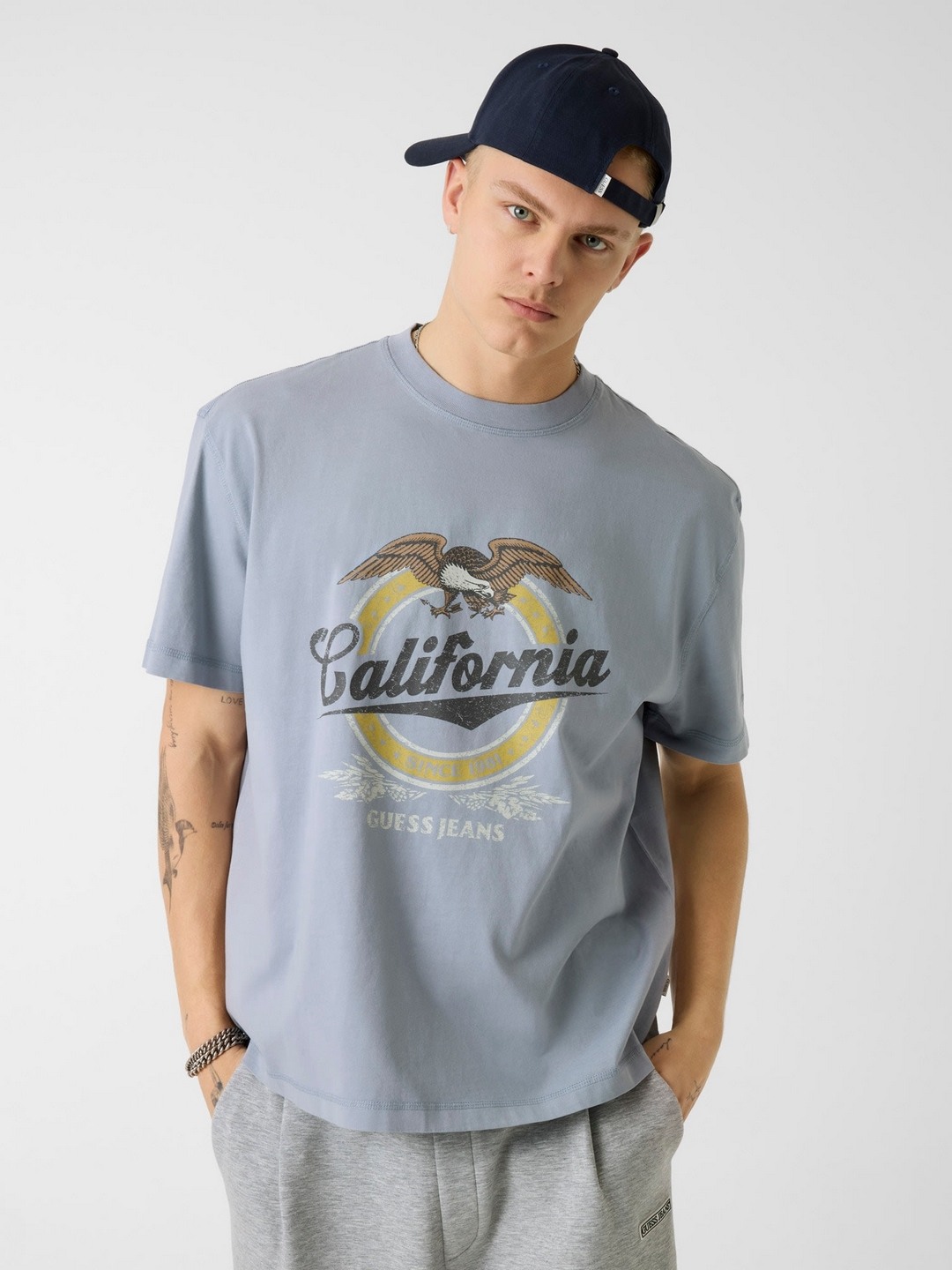 Relaxed Fit Round Neck Graphic T-Shirt