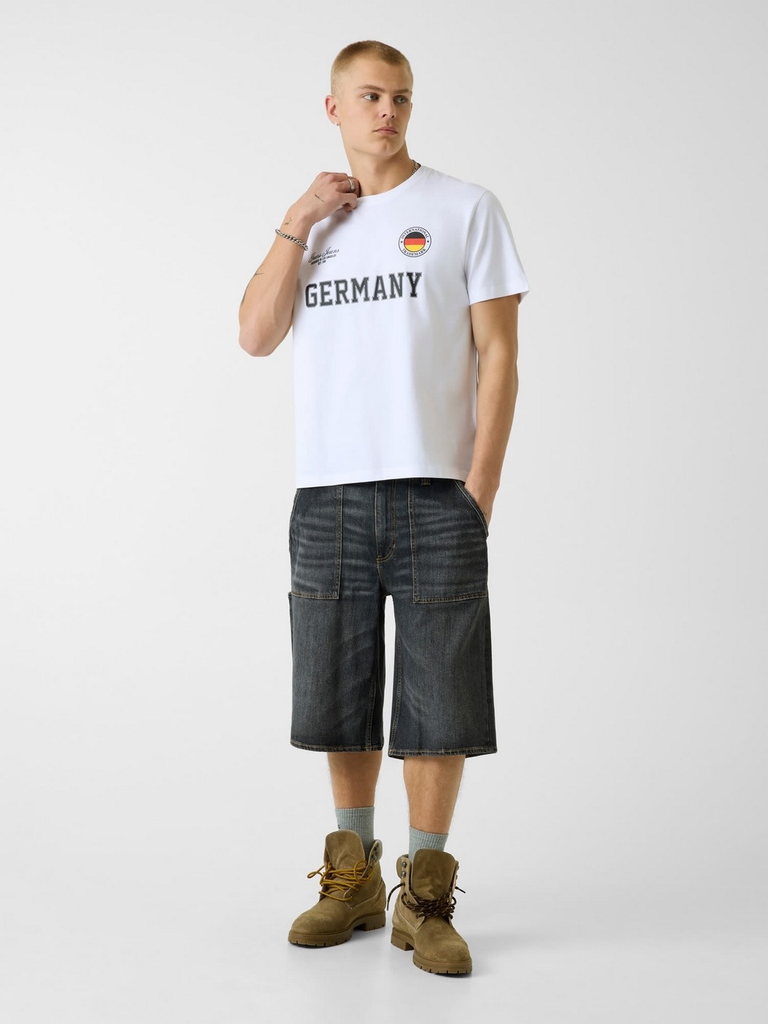 Regular Fit Round Neck Typography T-Shirt