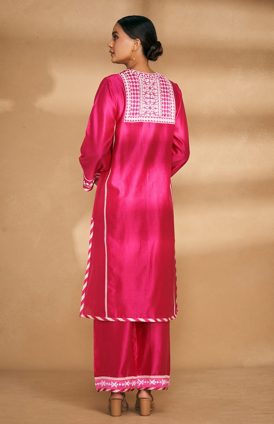 Pink A Line Kurta