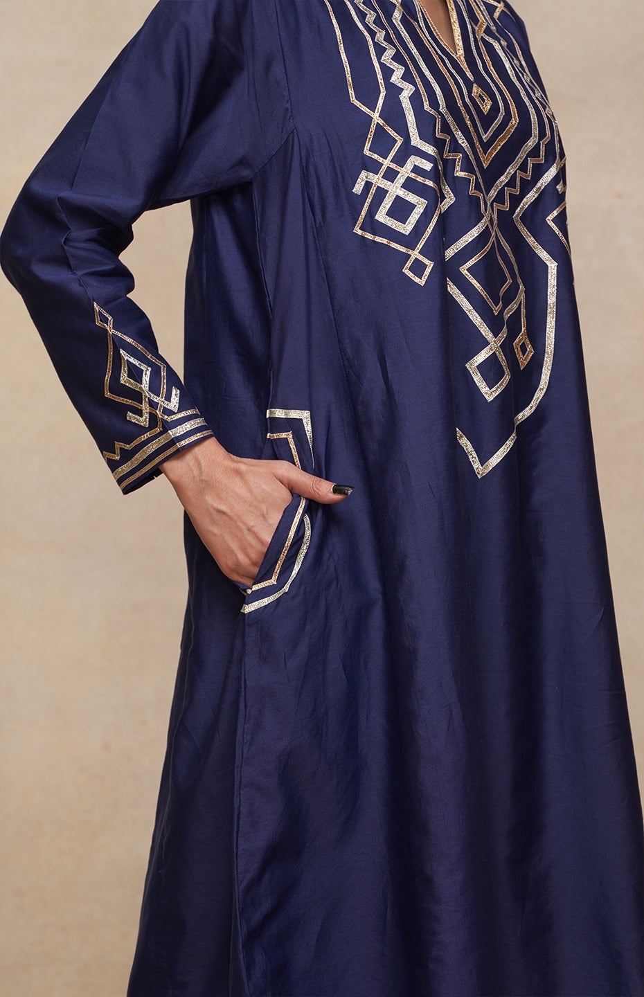 Indigo A Line Kurta