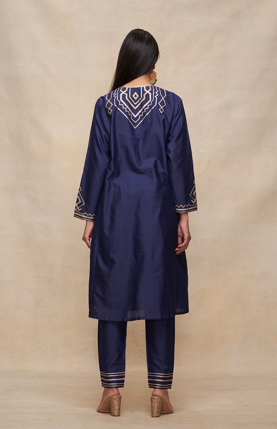 Indigo A Line Kurta