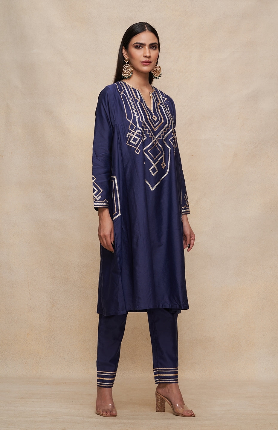 Indigo A Line Kurta