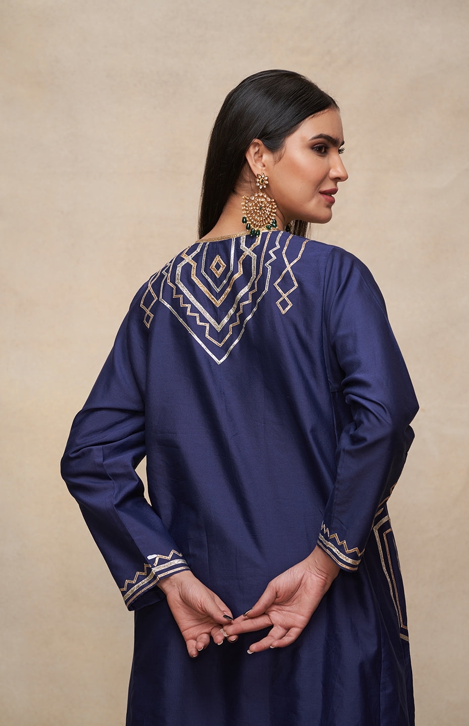 Indigo A Line Kurta