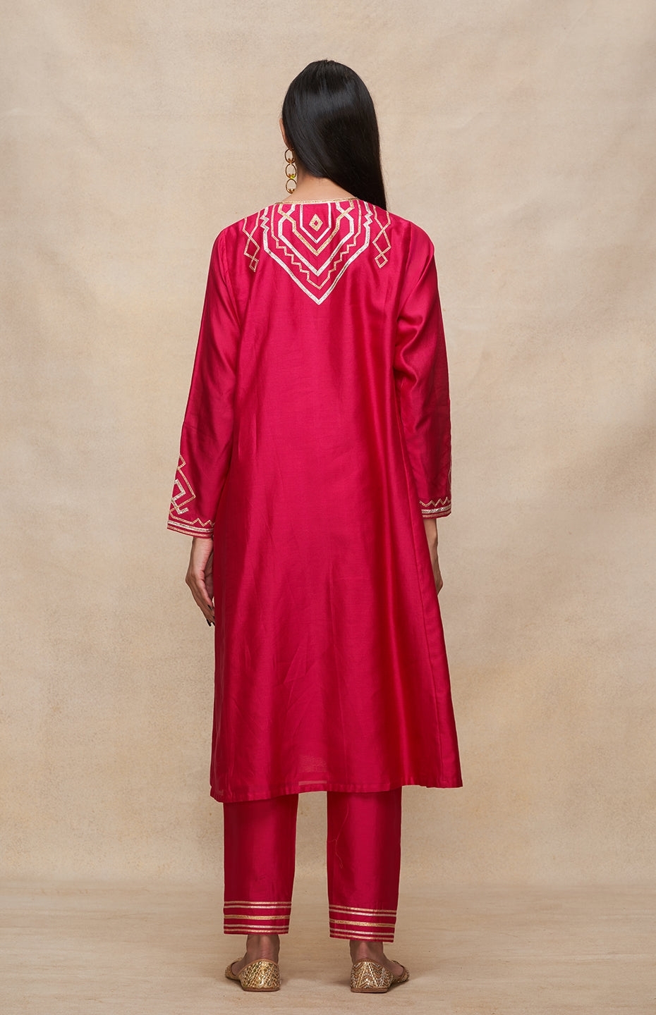 Rani Pink A Line Kurta