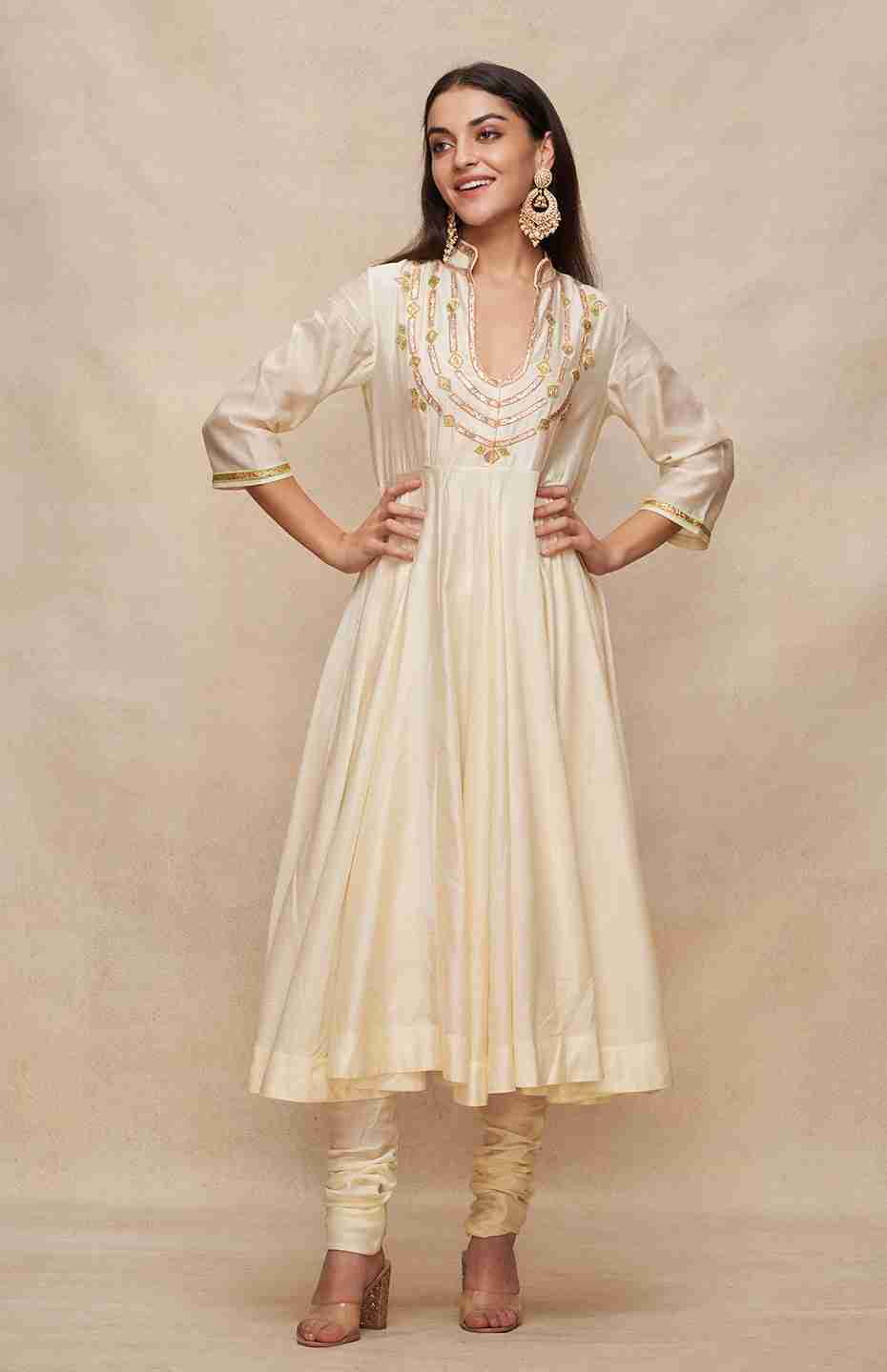 Offwhite Anarkali