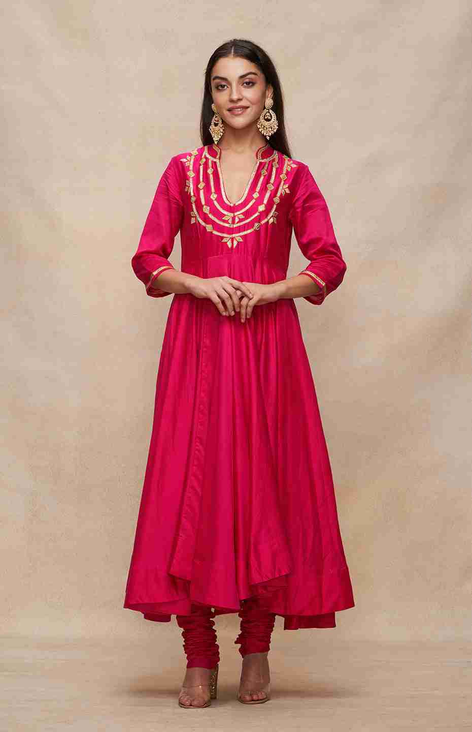 Rani Pink Anarkali