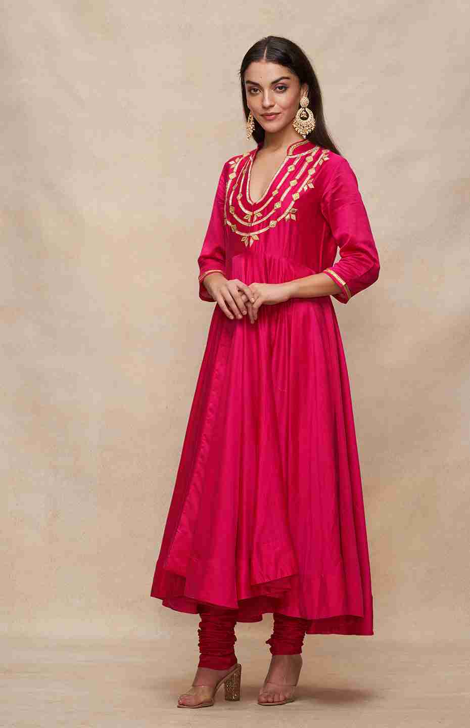 Rani Pink Anarkali