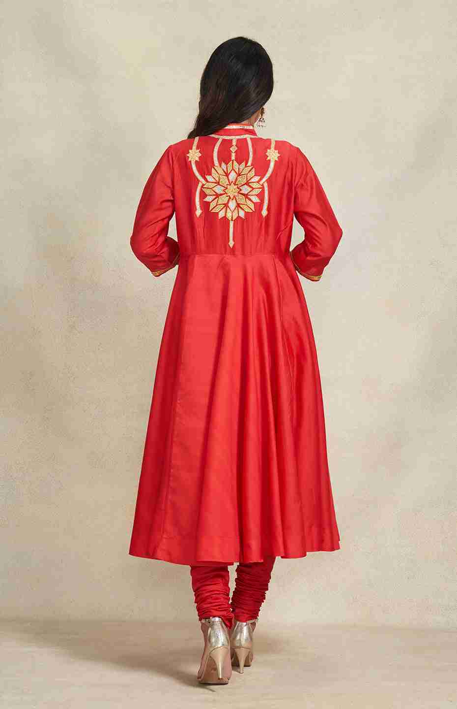 Red Anarkali