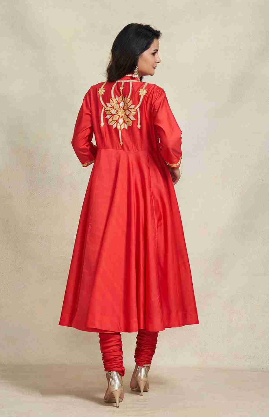 Red Anarkali