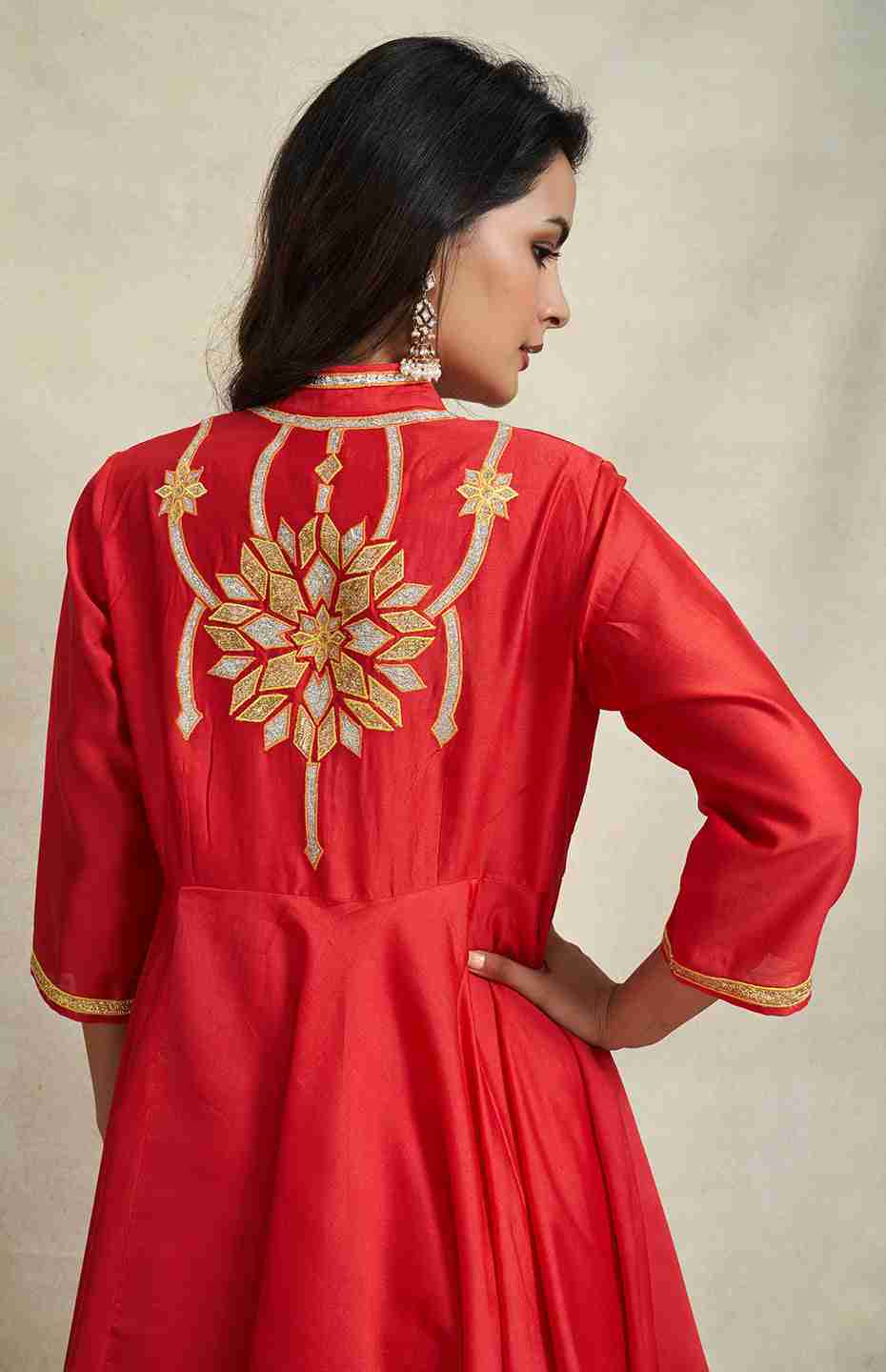 Red Anarkali