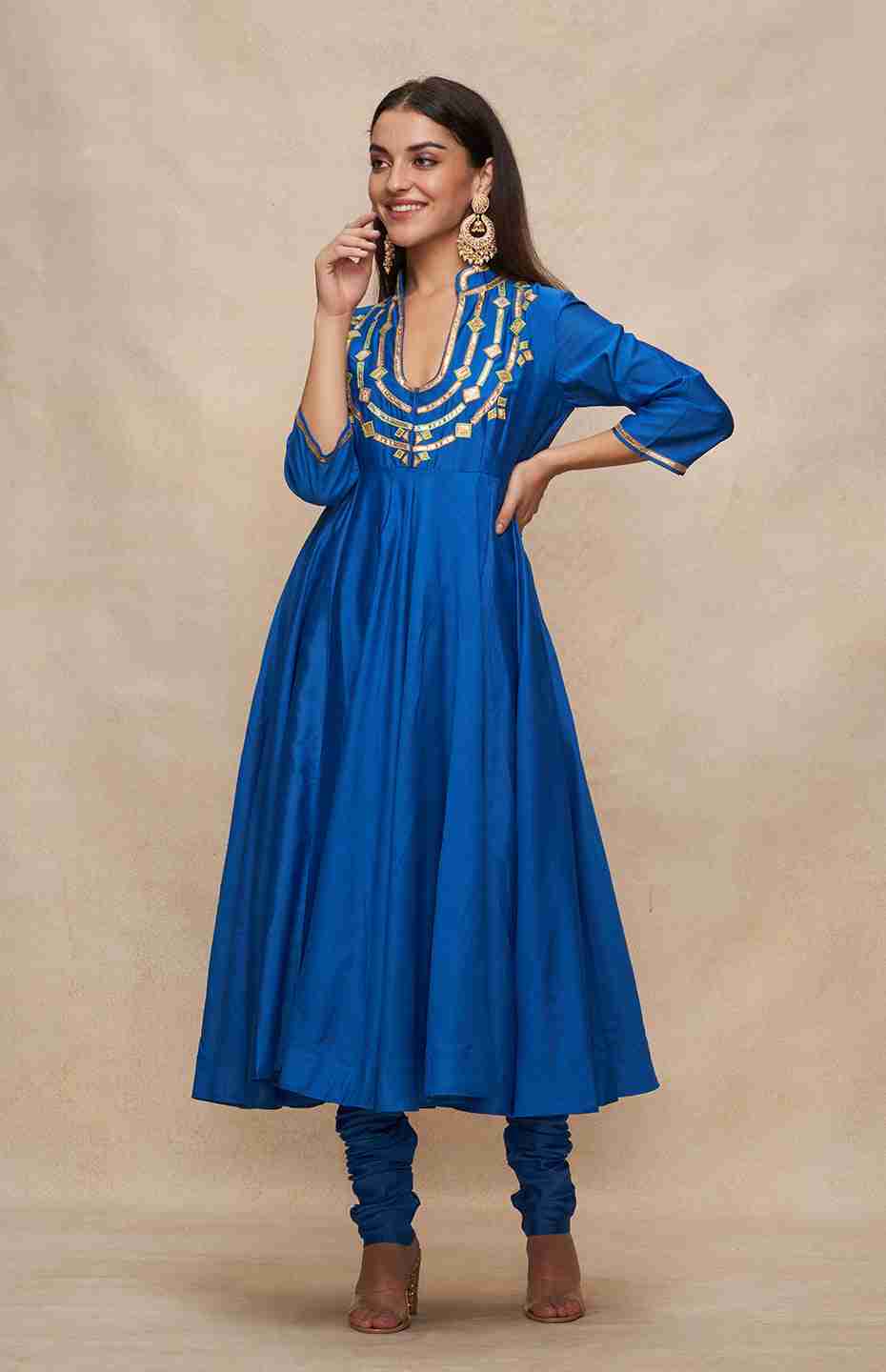 Royal Blue Anarkali