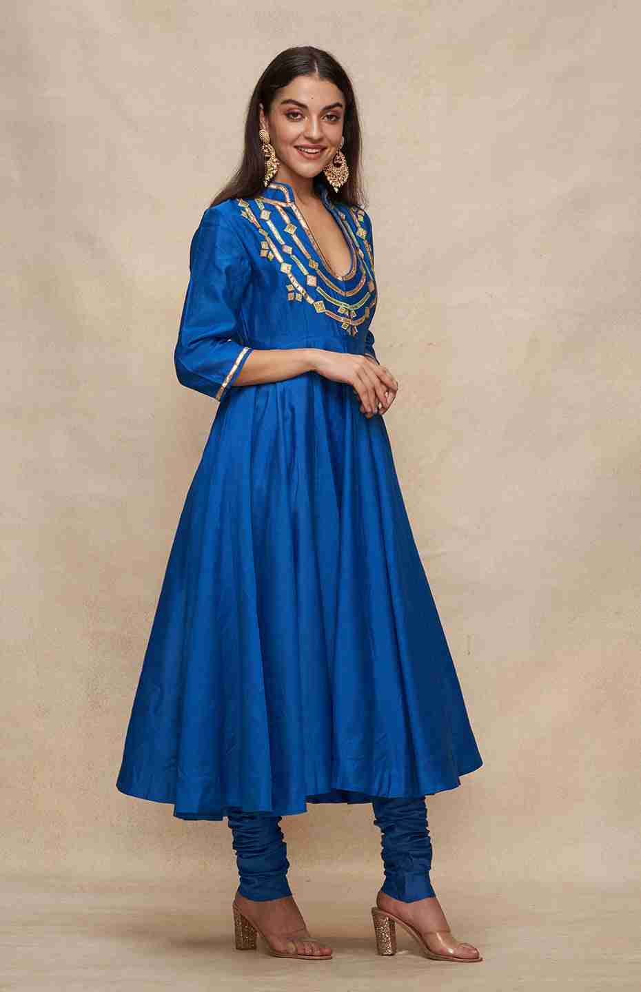 Royal Blue Anarkali