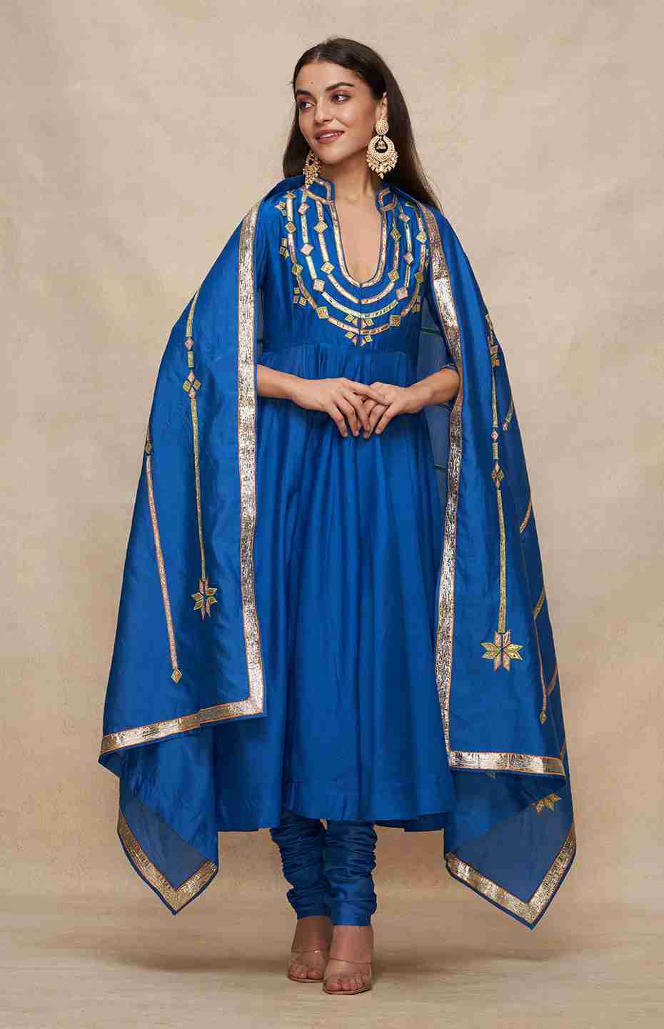 Royal Blue Anarkali