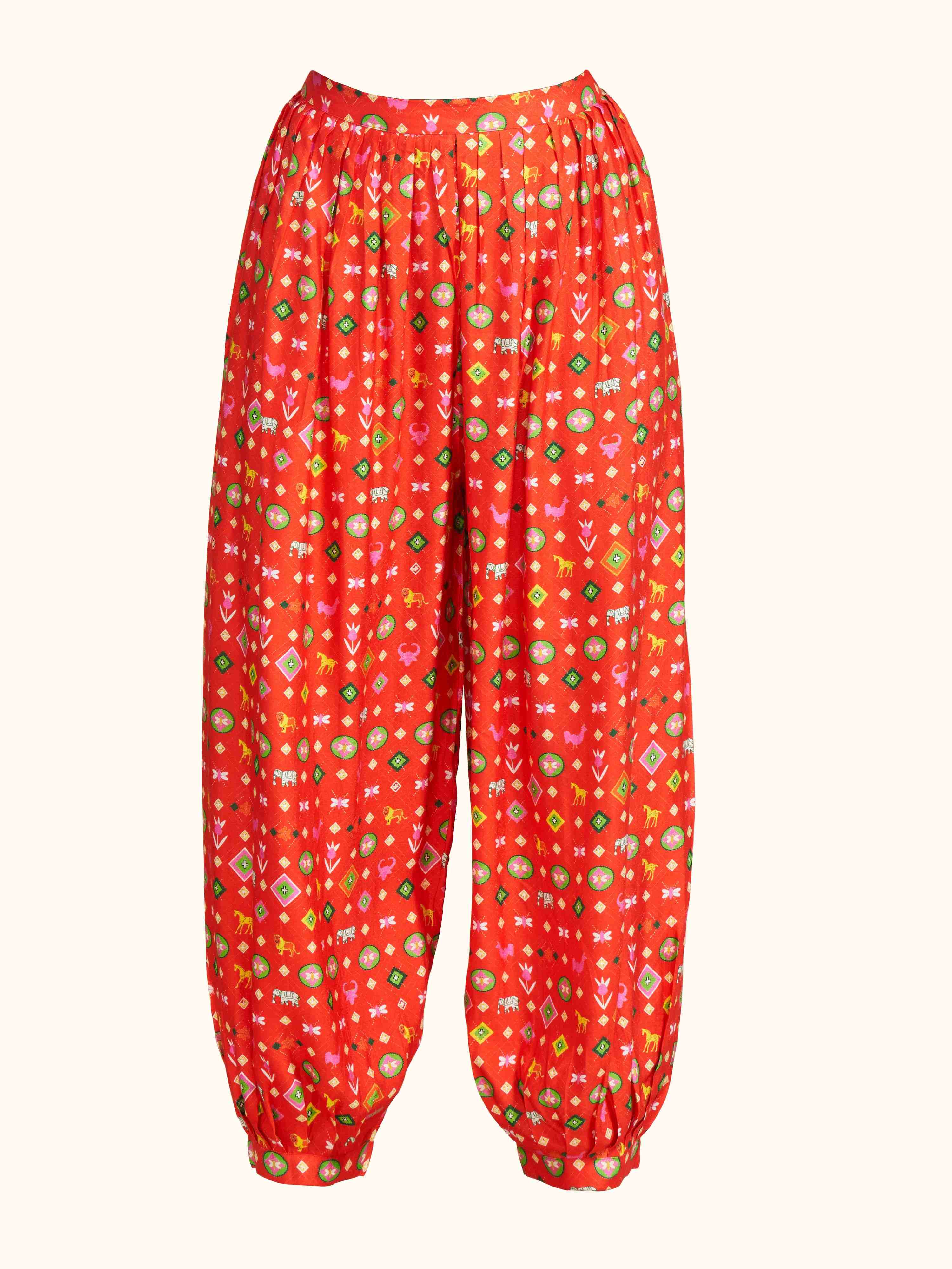 Red Afgani Salwar