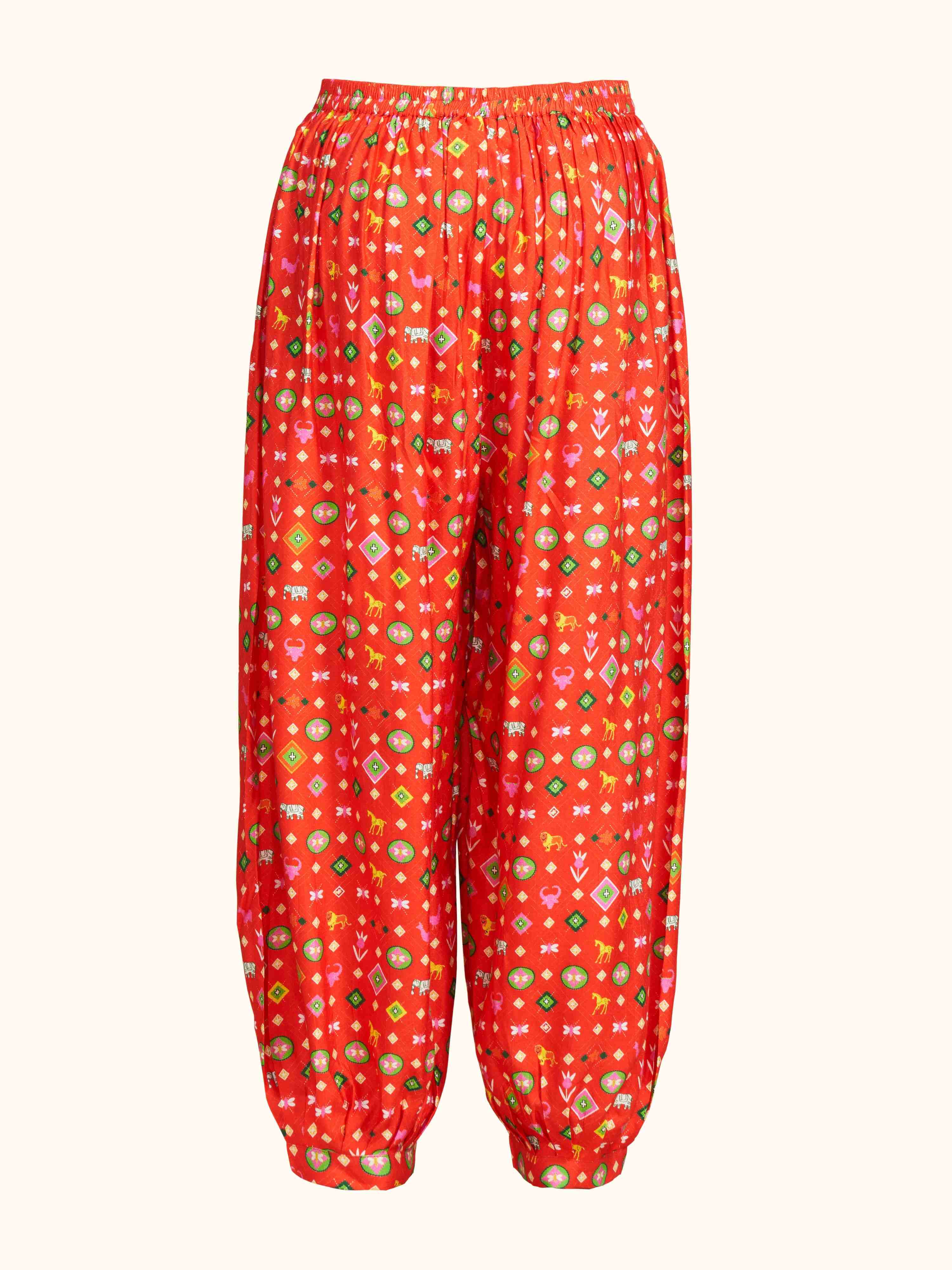 Red Afgani Salwar