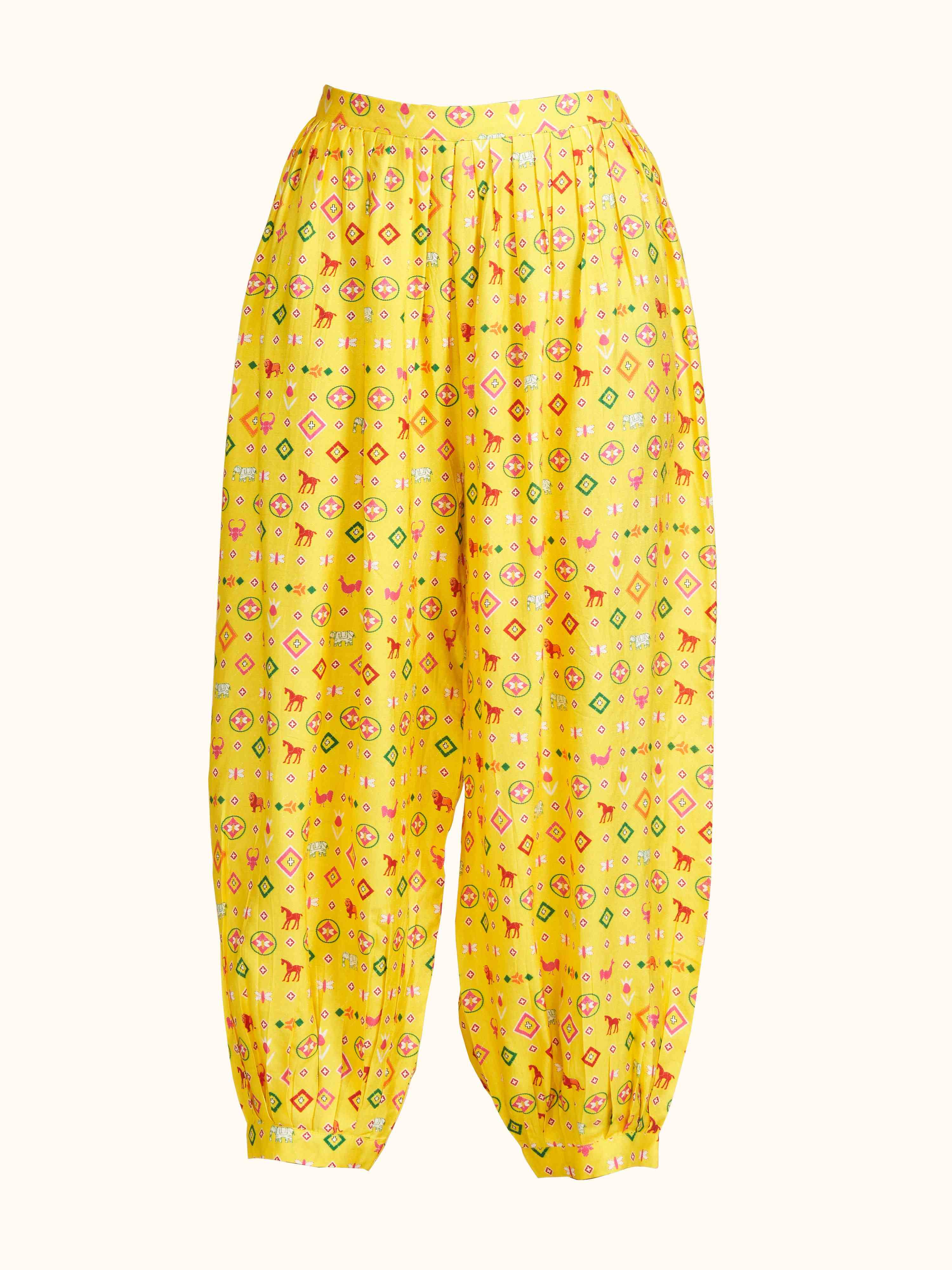 Yellow Afgani Salwar