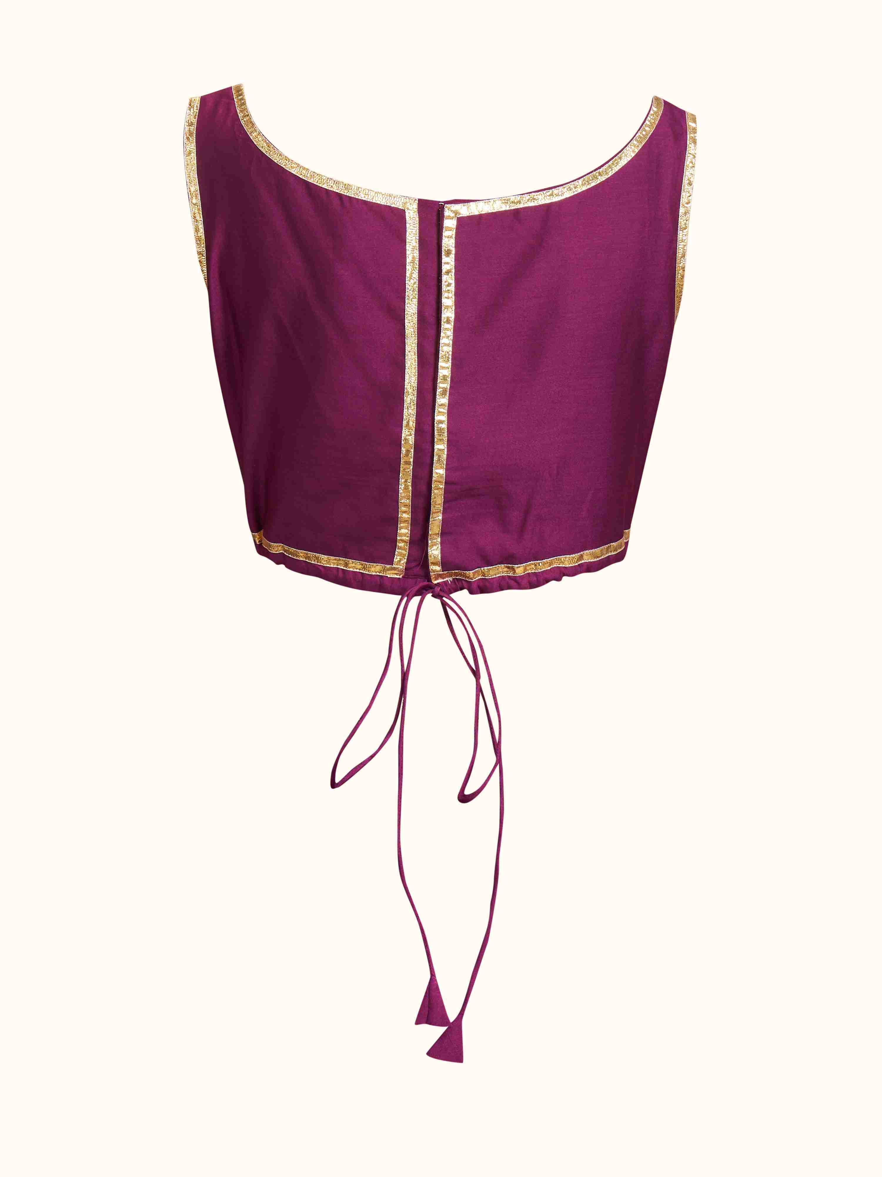 Wine Crop Top
