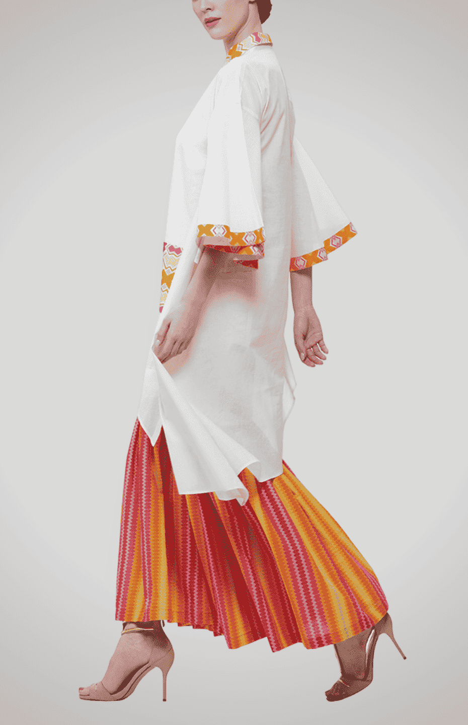 Off-White Bias Tunic